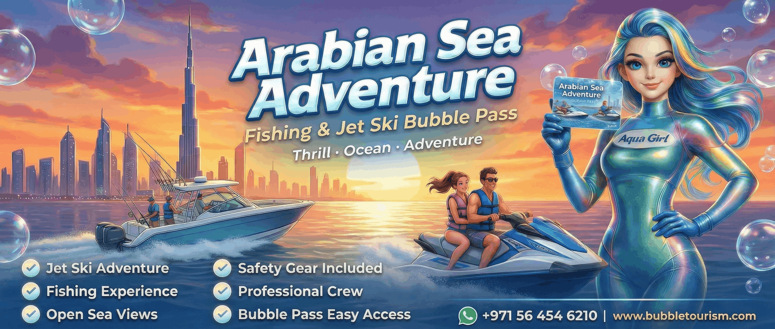 Arabian Sea Adventure – Fishing & Jet Ski Bubble Pass1
