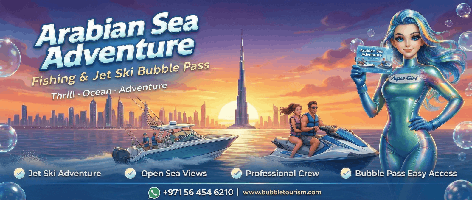 Arabian Sea Adventure – Fishing & Jet Ski Bubble Pass2