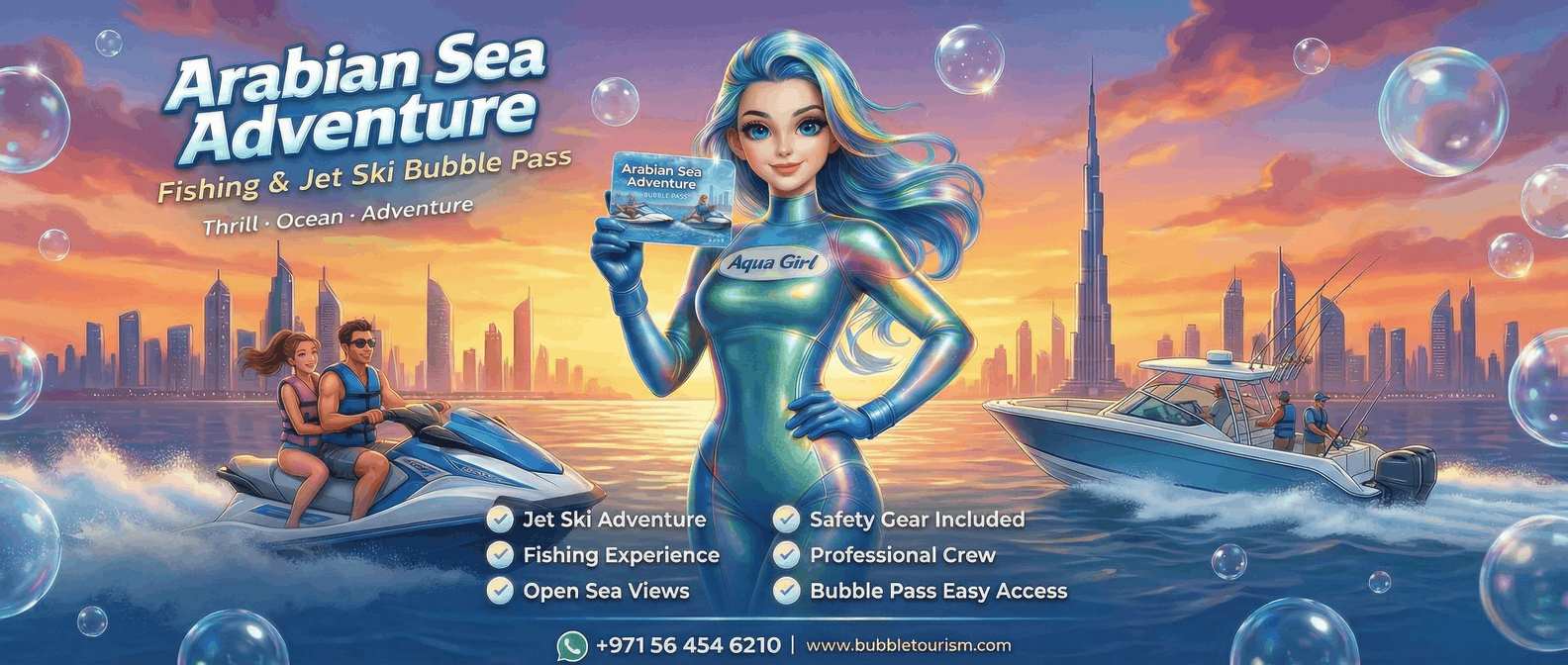 Arabian Sea Adventure – Fishing & Jet Ski Bubble Pass3